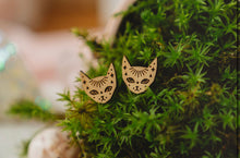 Load image into Gallery viewer, Magical Wood Stud Earrings
